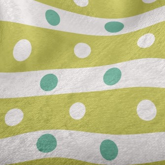 Polka Dot Horizontal Stripes Minky