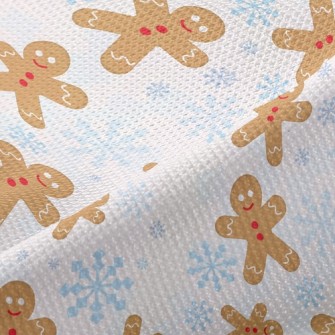 Snowflake Gingerbread Man Piqué