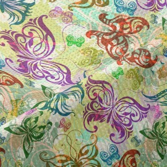 Gorgeous Color Butterfly Piqué