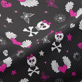 Heart Wings Skull Piqué