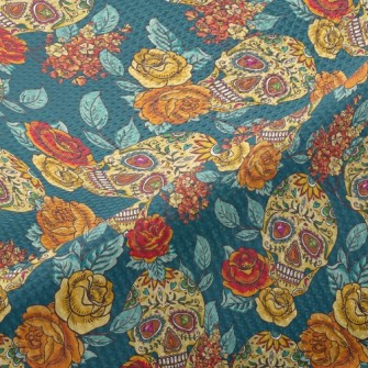 Painted Skull Piqué