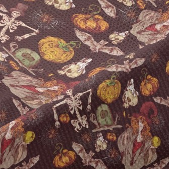 Halloween Witch Piqué
