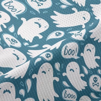 Floating Cute Ghost Piqué