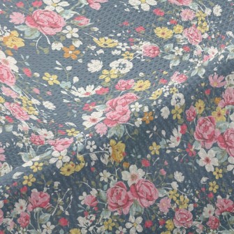 Colorful Flowers Piqué