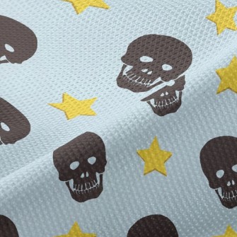 Black Skull Star Piqué