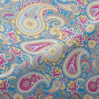 Bright Color Swirls Piqué