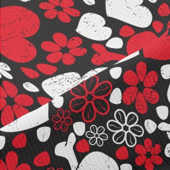Love Flower Skull Piqué