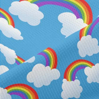 Rainbow White Cloud Piqué