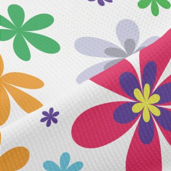 Colorful Flowers Piqué
