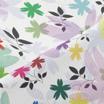 Colorful Flowers Piqué