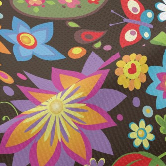 Colorful Ornate Pattern Piqué
