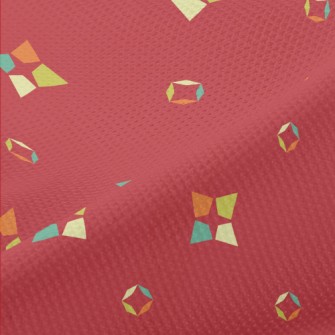 Nostalgic Colored Squares Piqué