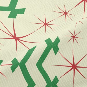 Christmas Star Lines Piqué