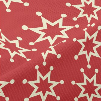 Graceful Seven-Pointed Star Piqué