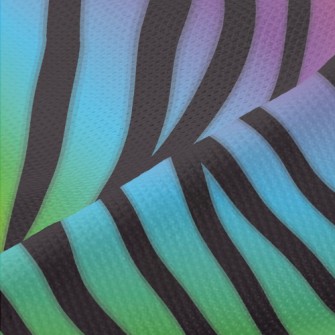 Rainbow Texture Piqué
