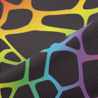 Colorful Giraffe Pattern Piqué