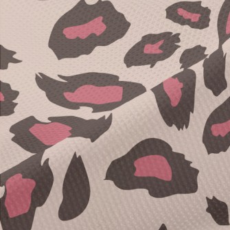 Pink Fashion Leopard Print Piqué