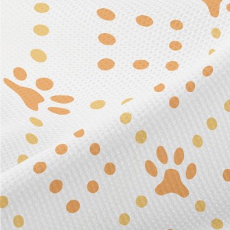 Dots And Dog Footprints Piqué