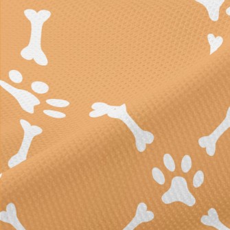 Dog Footprint Bone Piqué