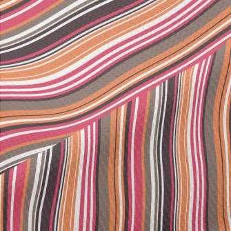 Multicolor Lines Piqué