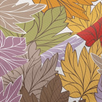 Withered Yellow Maple Leaf Piqué