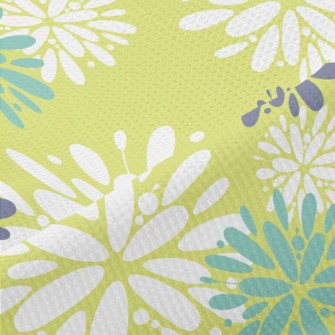 Three-Color Temperament Floral Piqué