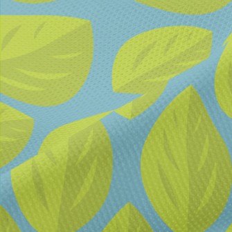 Vibrant Green Leaves Piqué