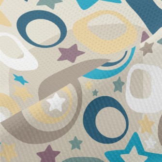 Colorful Stars And Dots Piqué