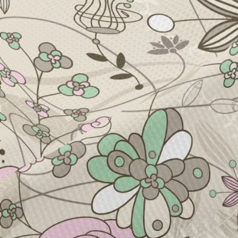 Elegant Rustic Floral Piqué