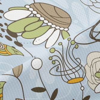 Psychedelic Garden Piqué