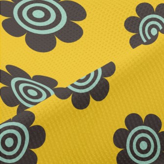 Black Spiral Sunflower Piqué