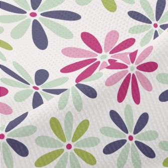 Three-Color Shades Of Floral Piqué