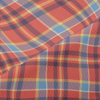 Two-Color Stacked Check Piqué