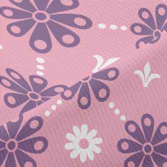 Two-Color Romantic Flower Piqué