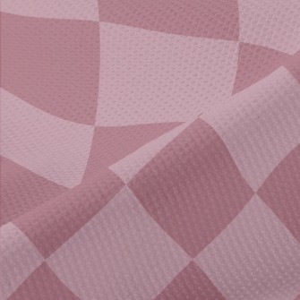 Two-Color Geometric Rhombus Piqué