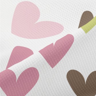 Colorful Little Hearts Piqué