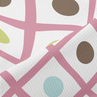 Colorful Lines Dots Piqué