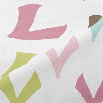 Colorful Geometric Little Hear Piqué