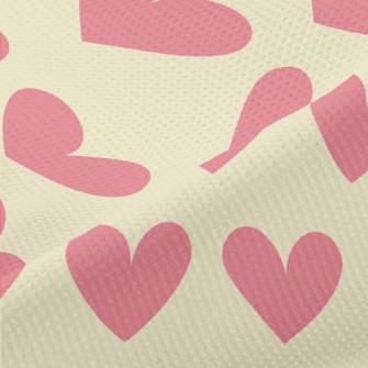 Simple Pink Heart Piqué