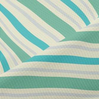 Fresh Earth Color Stripes Piqué