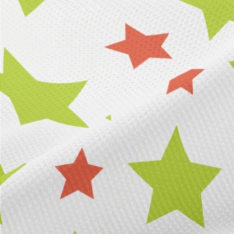 Cute Christmas Wind Stars Piqué