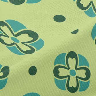 Gradient Deformation Floral Piqué