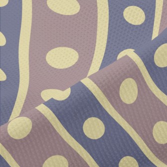 Cool Color Diagonal Stripes Piqué