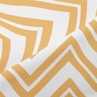 Simple Wavy Lines Piqué