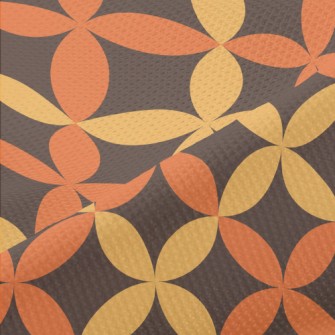 Two-Color Petal-Shaped Floral Piqué