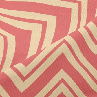 Simple Zigzagging Lines Piqué