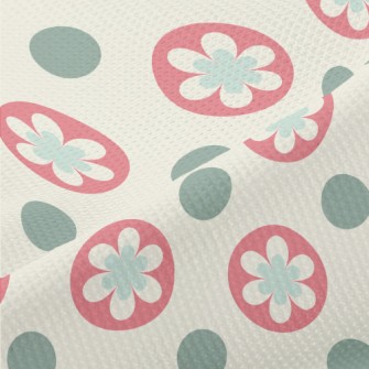 Circle Flower Dots Piqué