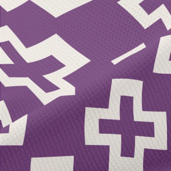 Psychedelic Cross Print Piqué