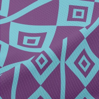 Psychedelic Purple Rhombus Piqué