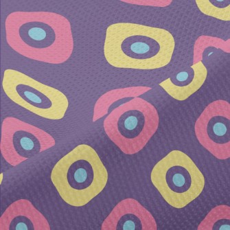 Two-Color Square With Dots Piqué